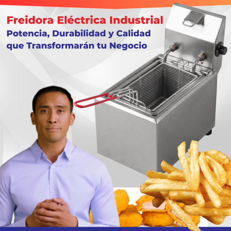 Freidora de papas industrial de alta calidad para negocios